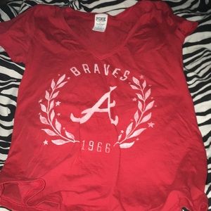 Braves pink shirt